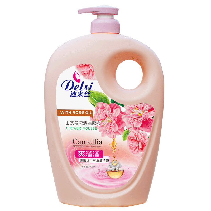 2000毫升山茶爽溜溜沐浴露(图1)
